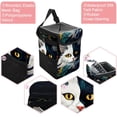 thumbnail image 2 of Cat Foldable Car Trash Bin with Lid, Leak-proof Mini Garbage Can – Hanging Storage Bag Included, 2 of 6