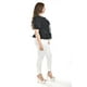 thumbnail image 2 of Blusa con detalle de lazos Roman Fashion /Tallas Extras, 1889 (Negro lineas) negro 36, 2 of 6