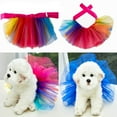 thumbnail image 4 of Pet Colorful Tutu Skirt Cute Birthday Dresses Costume Pet Supplies for Large Medium Small Dogs Cats Colorful, 4 of 9