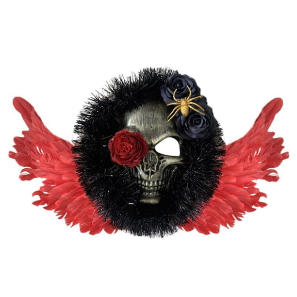 De Puerta De Corona De Esqueleto De Araña Aterradora Para Decoración De Fiesta De Halloween sonducket HA043586-02