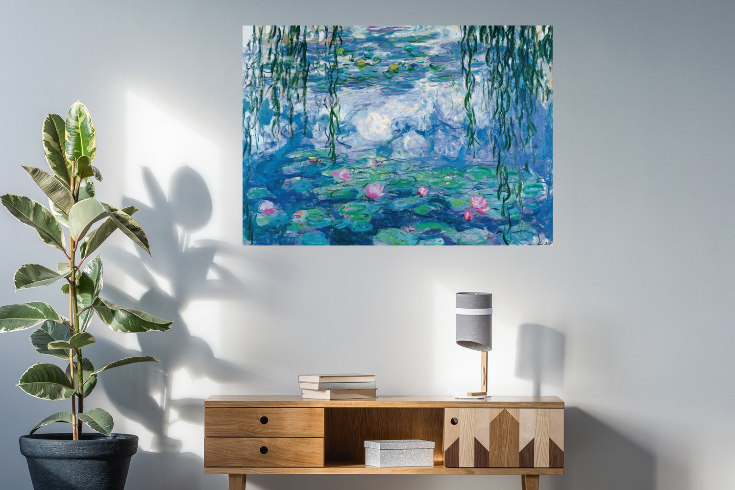 Claude Monet Art Reproduction Monet Water Lilies Paintings Giclee Canvas  Prints Wall Art for Home Decoration Framed Ready to Hang