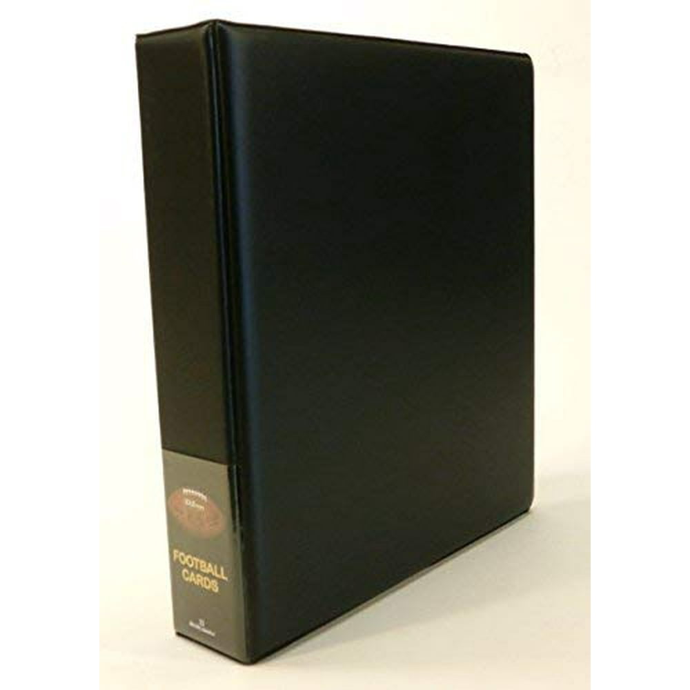 Hobbymaster Football Card Collector Album Binder Football Design Black 