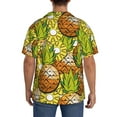 thumbnail image 5 of KLL Tropical Summer Fruit Print Men's Shirt Short Sleeve Button Down Summer Cuba Beach Shirts- Small, 5 of 7