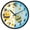 Cute Cartoon Bees and Flower, variant on Dailycode Night Light Wall Clock Glow in The Dark 12 inch Battery Operated Silent Luminous Clocks, Cartoon Dolphins and Daisy Flower
