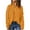 Yellow, variant on IROINNID Womens Sweater Quarter Zip V-Neck Pullover Sweater Solid Color Leisure Mid-Length Long Sleeve Ruched Blouse Tops