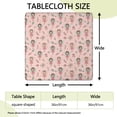 thumbnail image 2 of Floral Fairy Princess Pattern Square Fitted Tablecloth with Elastic Edge,Square Table Cover,Washable Elastic Table Cover for Home Kitchen Party Decor 36"x36", 2 of 6