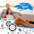 thumbnail image 2 of Pyle 6.5 Inch Slim Waterproof Subwoofer 150 Watts at Dual 4-Ohms Car Audio Powered Subwoofer, White, 2 of 6