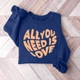 thumbnail image 1 of Meichang Sweatshirts pour Femmes, Sweatshirt de la Saint-Valentin, Sweatshirt Imprimé Amour Doux, Manches Longues, Col Rond, Sweatshirts de Vacances en Solde, 1 of 3