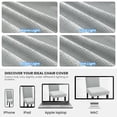 thumbnail image 6 of JIATER Chair Covers for Dining Room Stretch Washable Chair Slipcovers Protector Set of 4,Silver Gray, 6 of 7