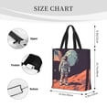 thumbnail image 3 of Easygdp Astronaut With American Flag Bolsa Tote para Mujer, Bolso de Hombro para Trabajo, Playa, Viajes, Compras y Supermercado, 3 of 7