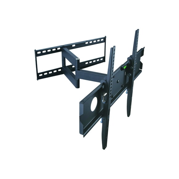 TygerClaw - Bracket - full-motion - for LCD TV - heavy gauge steel - black - screen size: 32"-63" - mounting interface: up to 600 x 400 mm - wall-mountable