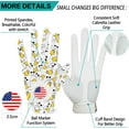 thumbnail image 2 of FINGER TEN Golf Gloves Men Left Hand Right with Ball Marker USA Flag Blue Camo Plaid Pack, Mens Leather Golf Glove All Weather Grip Small Medium ML Large XL, 2 of 7