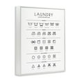 thumbnail image 2 of Minimal Laundry Cleaning Symbols White Framed Giclee Art, 11 x 14, 2 of 7