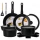 thumbnail image 1 of Sartenes Antiadherentes, Juego de 17 Ollas, Juego de Sartenes con Mango Desmontable, Bater&iacute;a de Cocina Apto para Lavaplatos Y Horno (Negro), 1 of 8