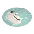 thumbnail image 2 of Bingfone Christmas Tree Skirt Mat Christmas Decoration Interior 30"-French Bulldog Taking A Bath, 2 of 8