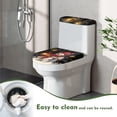 thumbnail image 5 of HELLHERO Pack of 2 Toilet Lid Seat Cover for Toilet Christmas Snowman Music Fits All Toilet Shapes Round Toilet Lid Dust Cover Elastic Bottom, 5 of 8