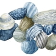 thumbnail image 3 of Popp, Grace 20x20 Black Modern Framed Museum Art Print Titled - Found Pebbles I, 3 of 5