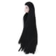 thumbnail image 1 of Cabezas de muñeca de maquilje de práctica de plástico, para muñeca 1/6, cabeza de maquilje de práctica con pelo rgo y liso negro Zulema Peluca de cabeza de muñeca, 1 of 8