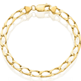 thumbnail image 2 of 10K Solid Yellow Gold Link Chain Bracelet, 2 of 4