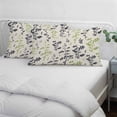 thumbnail image 4 of Grey Green Botanical Throw Pillow Covers, Rustic Country Spring Floral Summer Leaf Soft Breathable Pillow Cases with Invisible Zipper, Small Pillowcases for Couch Bed Sofa Chair 16x24 Inches, 4 of 9