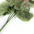 thumbnail image 2 of Silk Begonia Bush Artificial Geranium Flowers Plant Outdoor Decoration Purple, 2 of 6