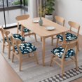 thumbnail image 6 of Pioneer Flower Floral Print Pattern Seat Covers for Dining Room Chairs Set Of 4,Stretch Printed Washable Chair Seat Cover with Elastic Ties and Button,Removable Waterproof Couch Cushion Covers, 6 of 6