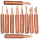 thumbnail image 2 of Soldering Tips Copper Welding Tip Replacement Set Workshop Professionals 10Pcs, 2 of 4