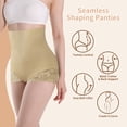 thumbnail image 2 of AILIVIN Women High Waist Body Shaper Butt LifterShapewear Lace Shaping Tummy Control Shapewear Panties Slimming Comfortable Shaper Panties,Beige,S/M, 2 of 7