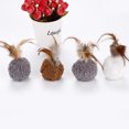 thumbnail image 3 of Cat Ball Toy Creative Faux Feather Decor Cat Training Toy Cat Interactive Toy, 3 of 5