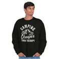 thumbnail image 5 of Camping Is Therapy Outdoors Adventure Sweatshirt for Men or Women Brisco Brands M, 5 of 6