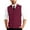 #01Wine, variant on Men's V-Neck Sleeveless Knit Cardigan Vest with Button Closure and Checkered Pattern Dark Blue 4XL