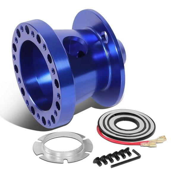 DNA Motoring For 84-04 Ford Mustang Ranger Thunderbird Blue Steering Wheel Hub Adapter Boss Kit