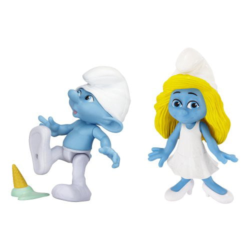 The Smurfs Grab Em's Smurfette & Clumsy Figure, 2 Pack 
