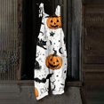 thumbnail image 5 of JULMCOMO Cotton Linen Jumpsuits for Women Halloween Haunted Castle Pumpkin Bat Print Spaghetti Strap Jumpsuits Plus Size Costume Holiday Overalls White M, 5 of 5