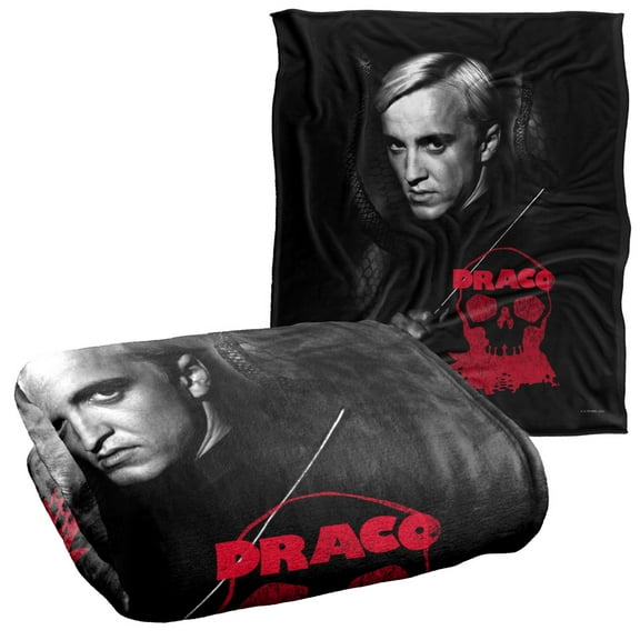 Harry Potter Draco Portrait Officially Licensed Silky Touch Super Soft Throw Blanket 50' x 60'