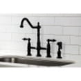 thumbnail image 2 of Kingston Brass Heritage 8" Center Kitchen Faucet With Side Sprayer, 2 of 9