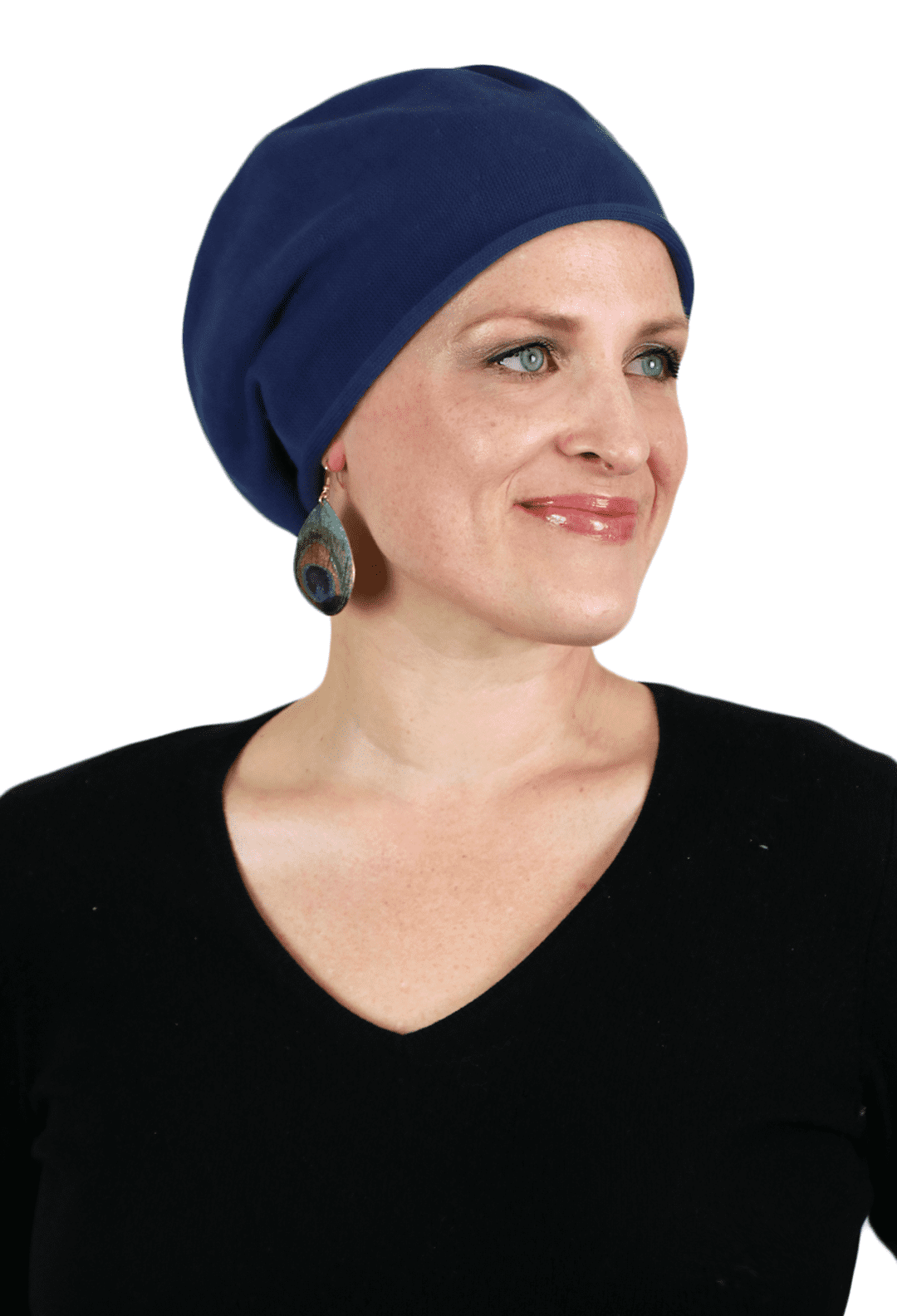 bad hair day hat women's head wear dark brown hat chemo cap Chemo beanie 