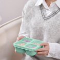 thumbnail image 4 of 4 Pack Snack Containers, Reusable Bento Snack Box, 4 Compartments Meal Prep Lunch Containers for Kids Adults, Divided Food Storage Containers for School Work Travel (Mix), 4 of 6