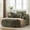 Green, variant on Oversized Chaise Longue Chair Indoor, Modern Upholstered Chenille Deep Seat Sofa Bed with Throw Pillows and Armrests, Sleeper Sofa Couch for Living Room, Bedroom Apartment