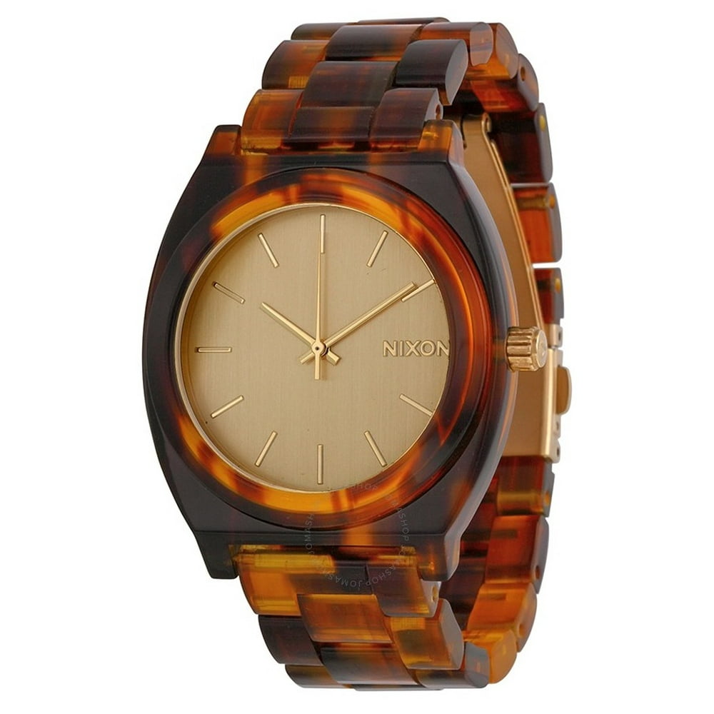 Nixon Nixon Women's Time Teller TortoiseShell Acetate Watch A3271424