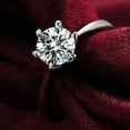 thumbnail image 3 of Yesbay Women Clear Zircon Inlaid Wedding Bridal Engagement Party Jewelry Ring Size 6-9-US 6, 3 of 7