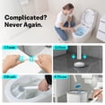 thumbnail image 5 of Disposable Toilet Brush Set with 30 Refill Heads & 1 Handle - Hands-Free, Hygienic Cleaning for Deep Toilet Cleaning, 5 of 9