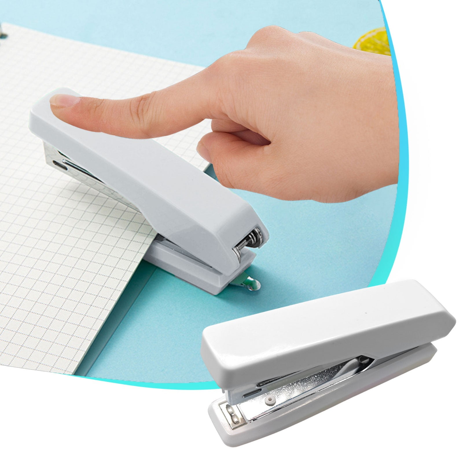 pstuiky Here Is A Walmart-Optimized Product Title Based on Your Requirements: Macaron Colored Stapler Size 10 Nail Compact Handheld Stapler Labor-Saving Office Stapler for Office Use