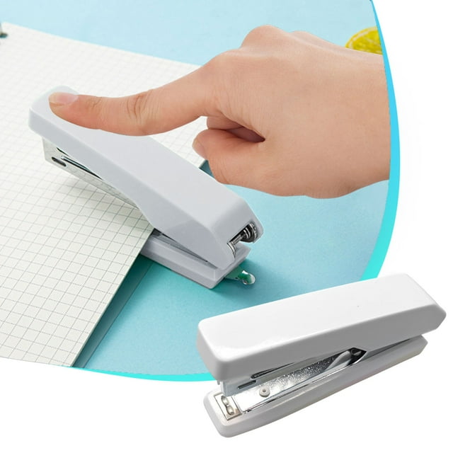 JWshufel Compact Stapler for Office School Use Easy Press Labor Saving Design Suitable for 10 Nail Types Binds Papers Snacks and Receipts Convenient Portable