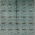 thumbnail image 1 of Ahgly Company Indoor Square Mid-Century Modern Light Slate Gray Oriental Area Rugs, 5' Square, 1 of 6
