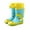 Sky Blue, variant on Chenyee Kids Rain Boots for Girls Boys Water-proof Color Printed Rubber Rainboots Snow Booties for Toddlers