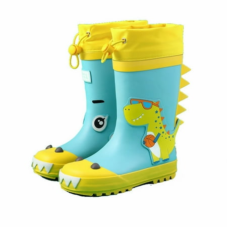

Children s Rain Shoes Boys And Girls Water Shoes Baby Rain Boots Water Boots In Large And Small Children Toddlers Children With Elastic Cord Sky Blue 9 Years-9.5 Years