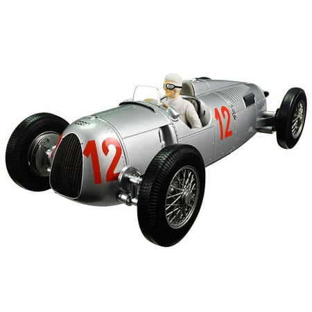 - Auto Union Type C 1936 Budapest GP Hans Stuck #12 Limited Edition to 1002pcs 1/18 Diecast Model Car by Minichamps