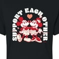 thumbnail image 3 of Disney - Support Each Other - Juniors Cropped Cotton Blend T-Shirt, 3 of 5