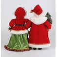 thumbnail image 2 of Karen Didion Lighted Strolling Santa And Mrs. Claus Figurine, 2 of 5